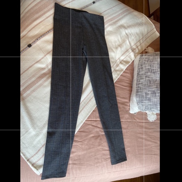 Zara Basic Collection Plaid Stretch Pants - Picture 3 of 3